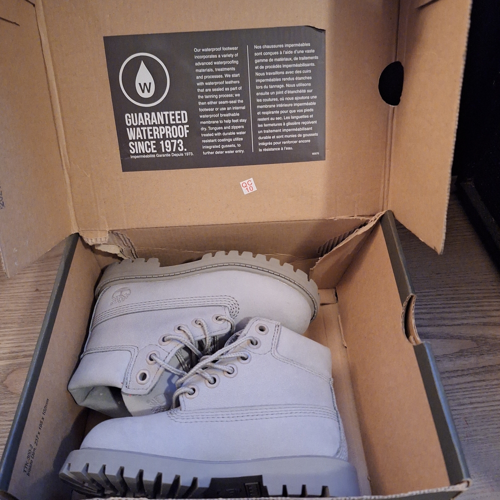 Gray Timberland Boots
